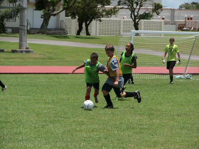 BSC Summer Camp 2010 — campers playing on the field