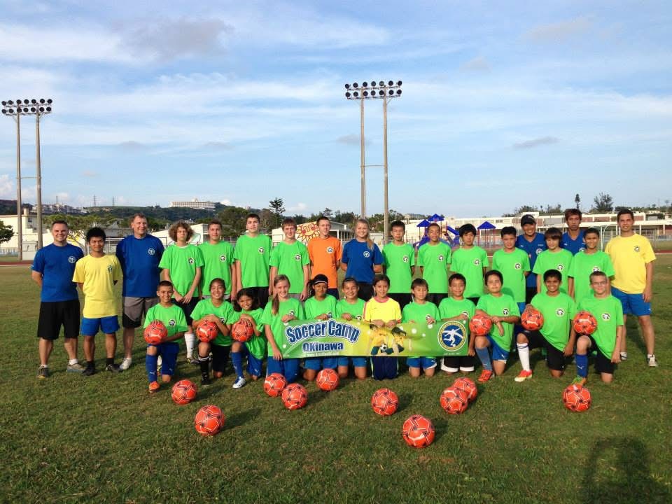 BSC Summer Camp 2013 — campers and coaches group photo on the field